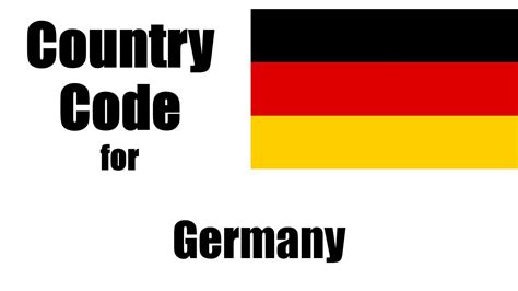 germany country code 2 letter format